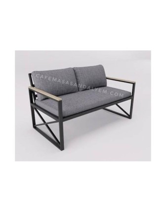 Cafe Metal Profil Sedir CMPS05