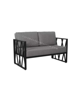 Cafe Metal Profil Sedir CMPS08