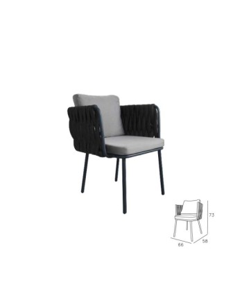 Dış ve İç Mekan Uyumlu Sandalye Line Pufy DMMS32