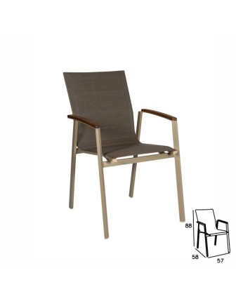 Dış ve iç Mekan Uyumlu Alüminyum Fileli Sandalye Most DMS01