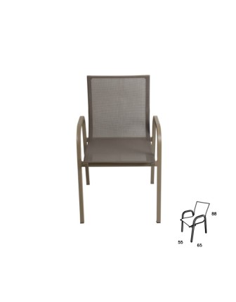 Dış ve iç Mekan Uyumlu Alüminyum Fileli Sandalye SKY DMS03